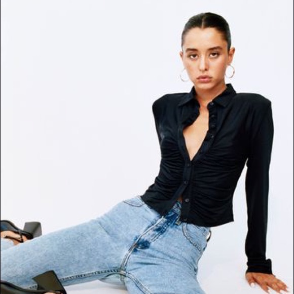 NWT With Jean Andy Top XXS - Picture 2 of 4